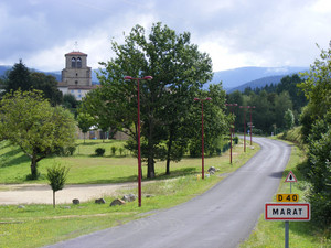 Photo du panneau - village de Marat commune du Puy-de-Dôme